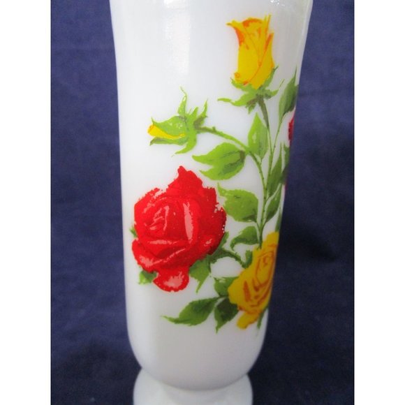Red Yellow Rose on Milk Glass Avon Cordial Tia Maria Demitasse Mug GUC  Four - Picture 16 of 16